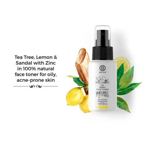 Brillare Oil Away Face Toner For With Tea Tree| Lemon & Zinc